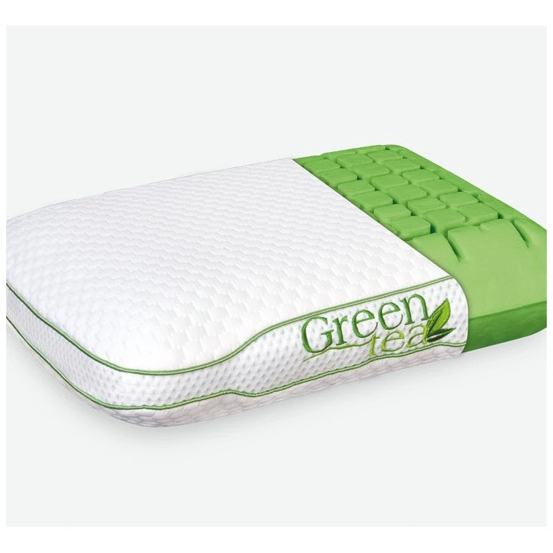 Възглавница SleepMe Memory Mini, Green Tea, Сваляща се калъфка, Миеща се, 40x30x10 см